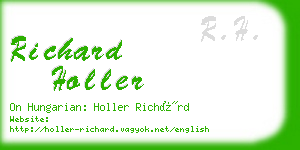 richard holler business card